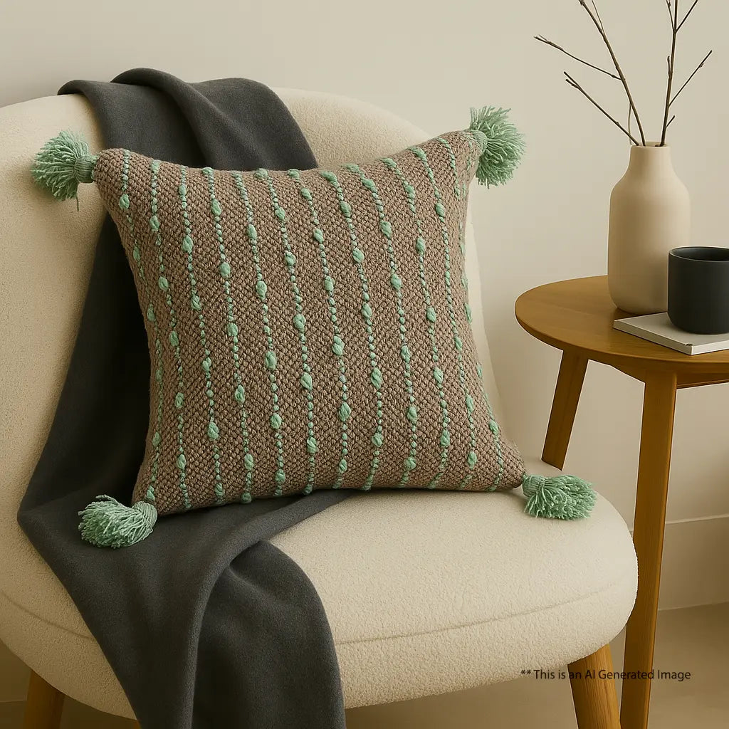 Boho Cushion Cover, 40cm X 40cm (16" X 16")