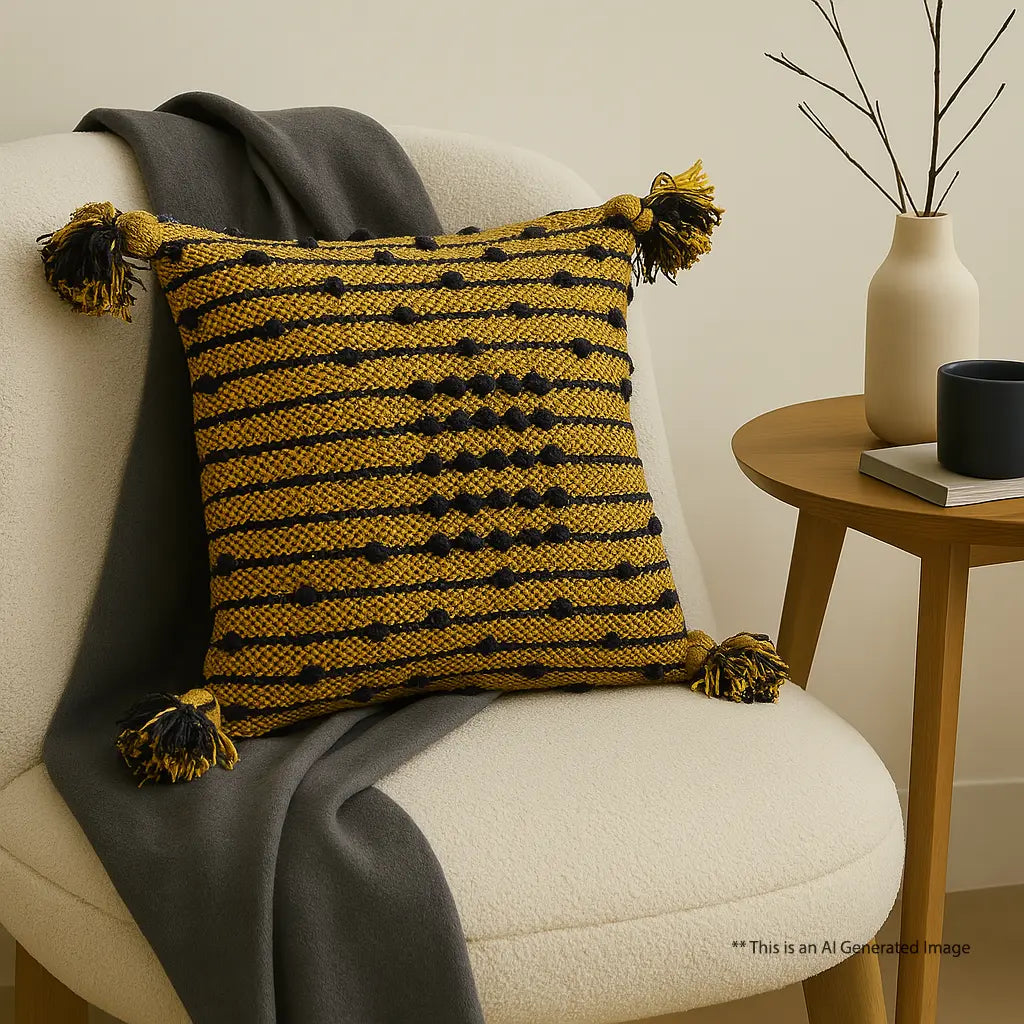 Boho Cushion Cover, 30cm x 30cm (12" x 12")