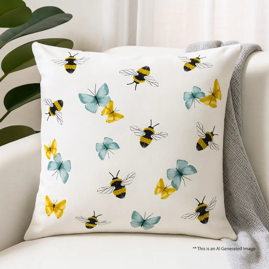 Printed Cushion Cover, 40cm X 40cm (16" X 16")