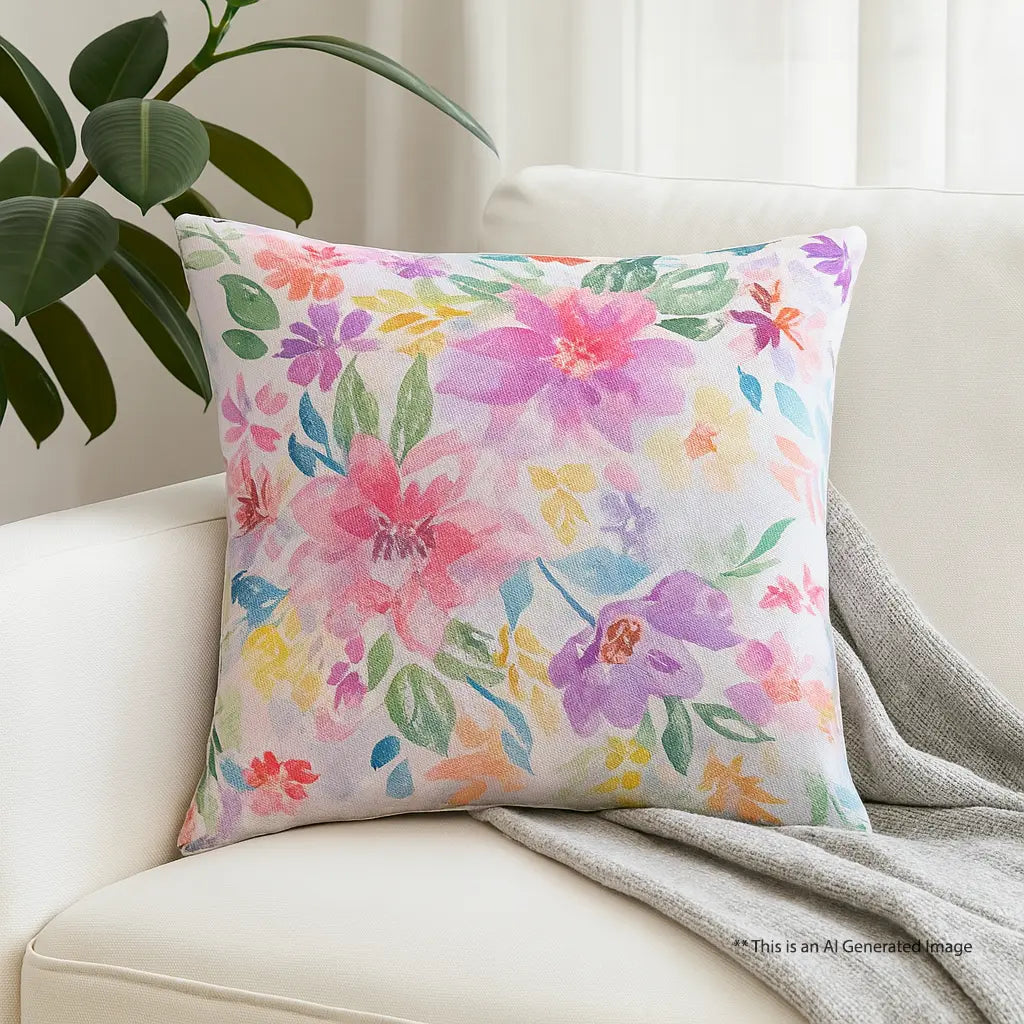 Printed Cushion Cover, 40cm X 40cm (16" X 16")