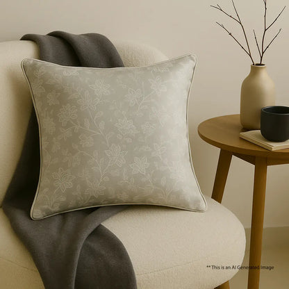 Embroidered Cushion Cover, 40cm X 40cm (16" X 16")
