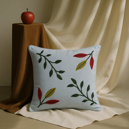 Embroidered Cushion Cover, 40cm X 40cm (16" X 16")