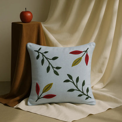 Embroidered Cushion Cover, 40cm X 40cm (16" X 16")