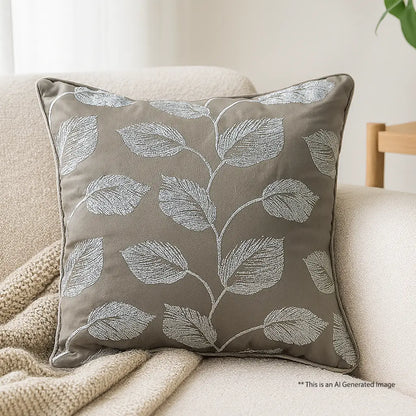 Embroidered Cushion Cover, 40cm X 40cm (16" X 16")