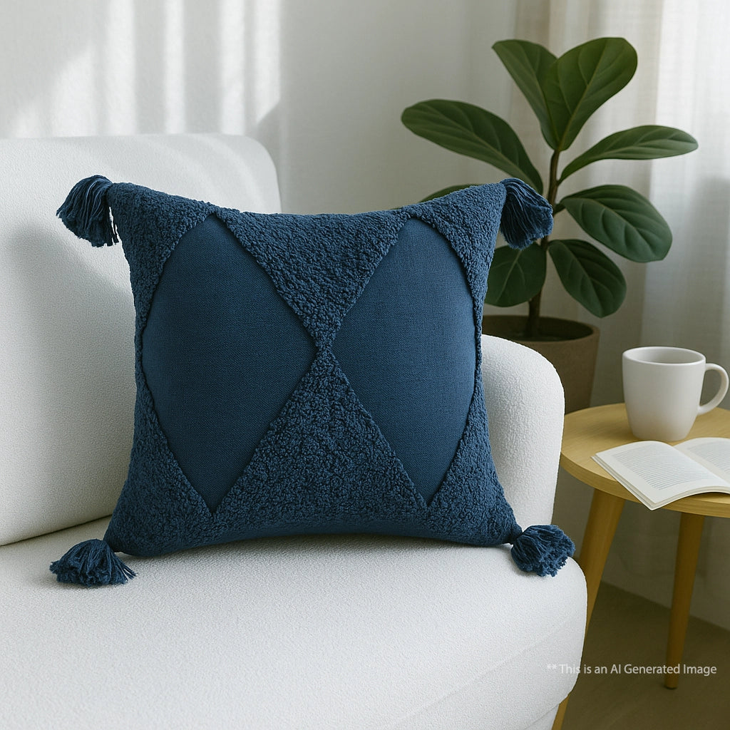 Tufted Cushion Cover, 40cm X 40cm (16" X 16")