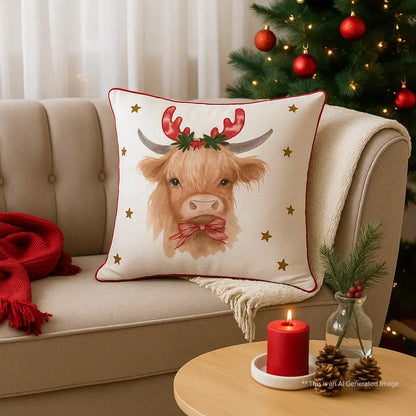 Cotton Printed Cushion Cover, 50cm X 50cm (20" X 20")