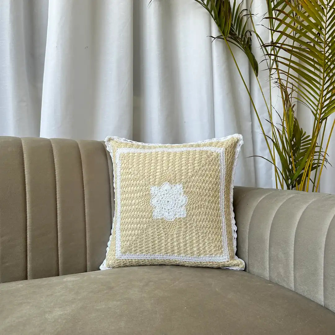 Cozy Crochet - Premium Cushion Cover