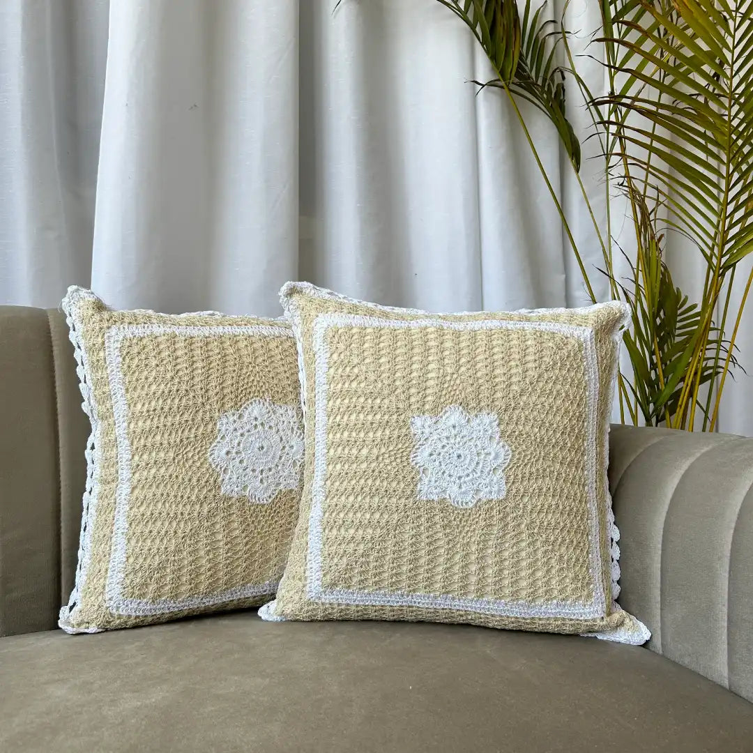 Cozy Crochet - Premium Cushion Cover