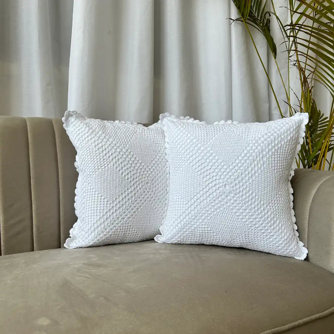 Crochet Charm - Premium Cushion Cover