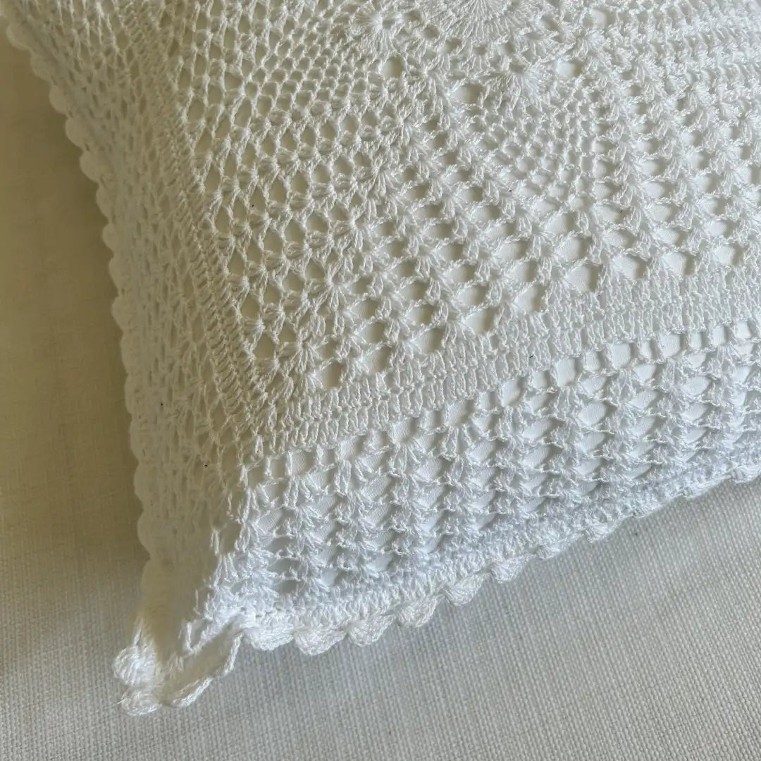 Crochet Elegance - Premium Cushion Cover