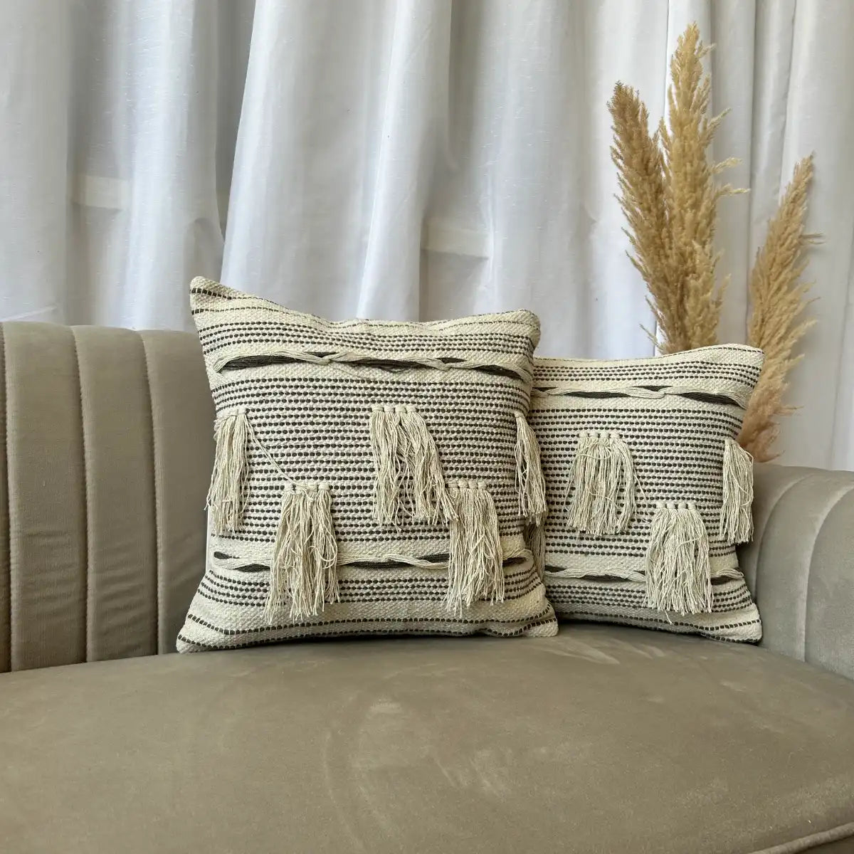 Fringed Boho - Premium Cushion Cover