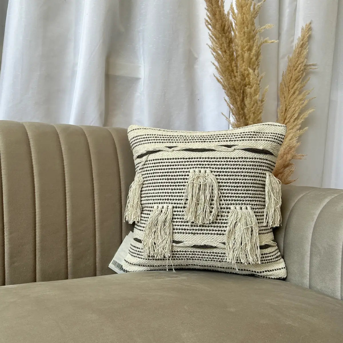 Fringed Boho - Premium Cushion Cover