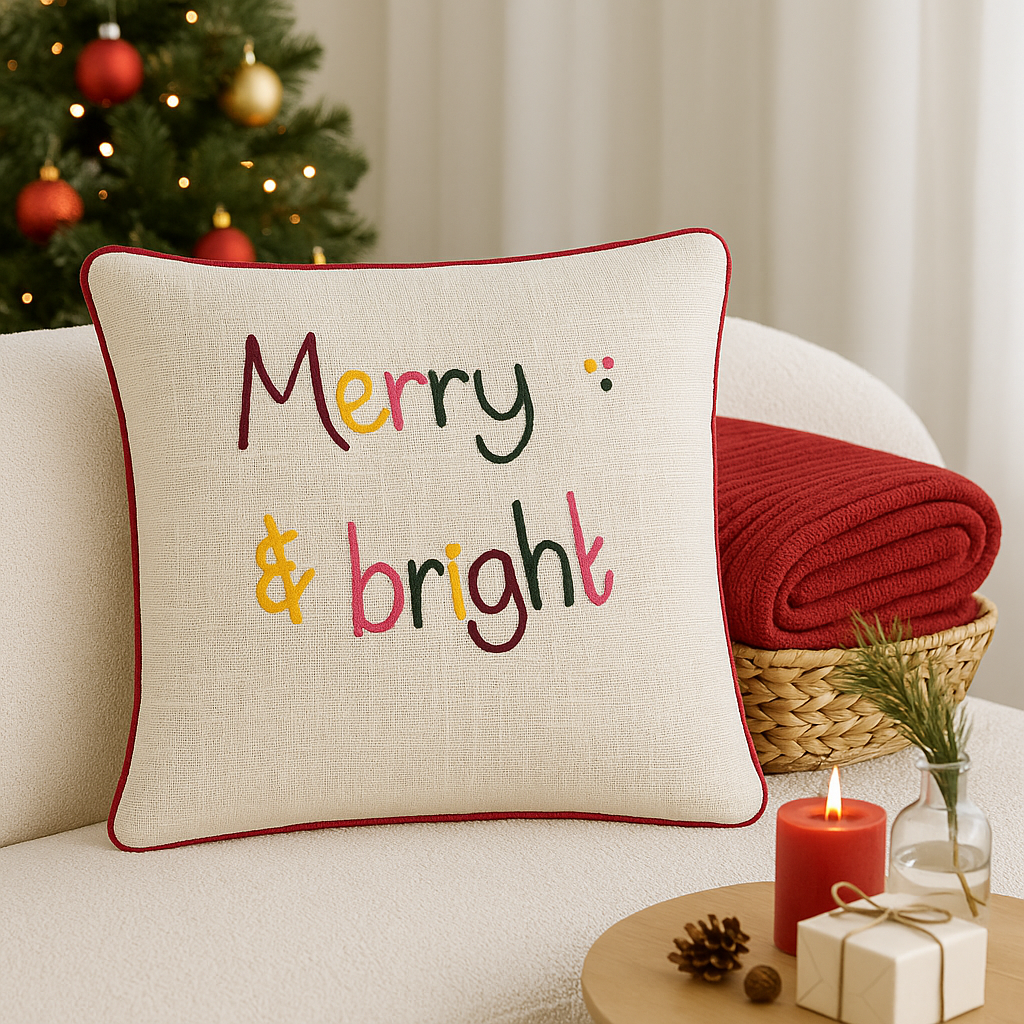 Embroidered Cushion Cover
