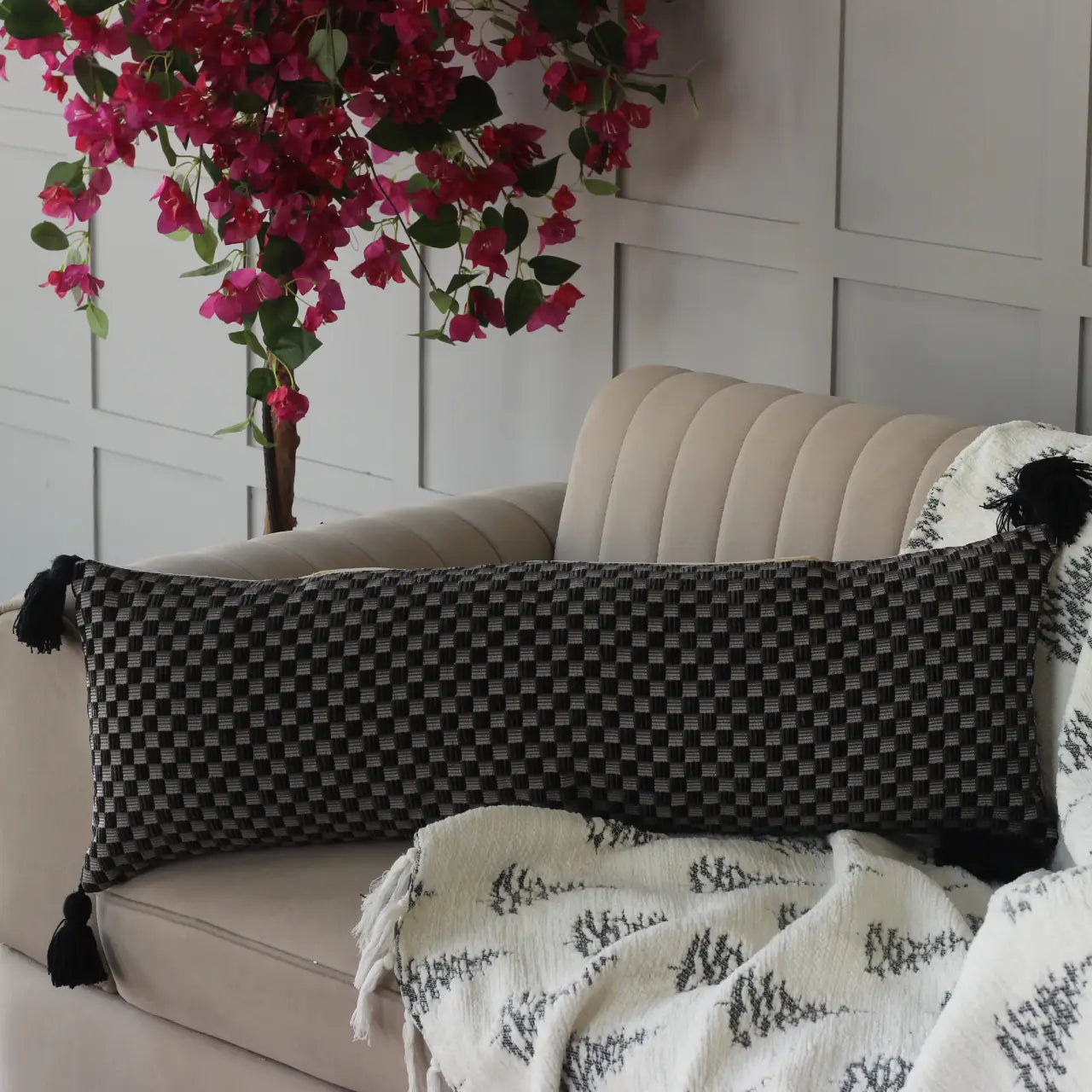 Jacquard Lumbar Cover