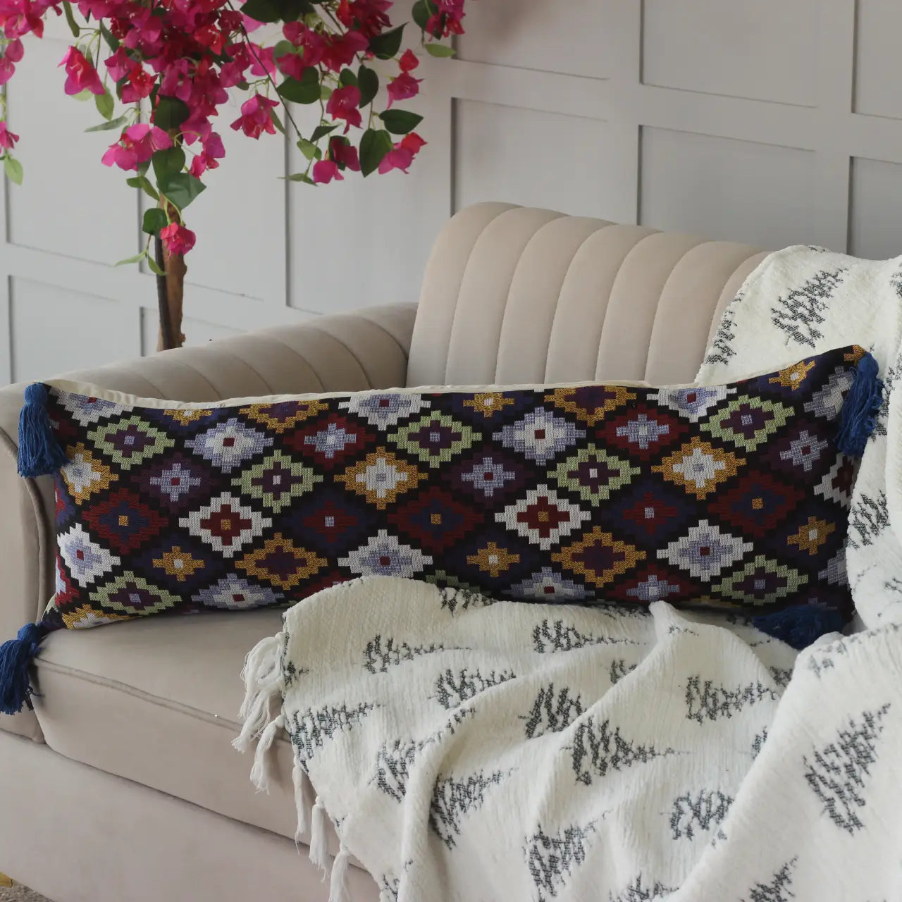 Jacquard Lumbar Cover