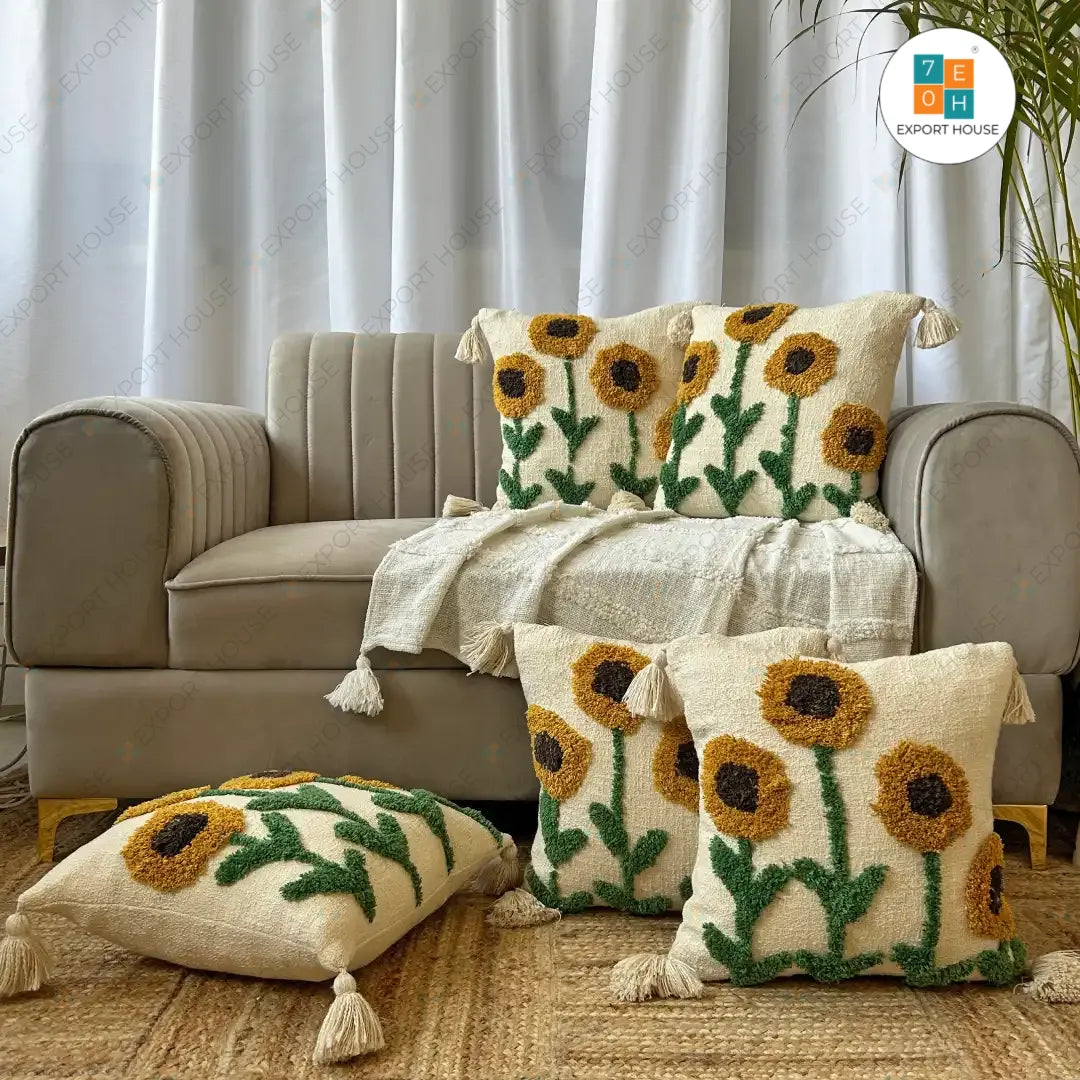 Discover Unique Designer Cushion Covers for Sofas & Beds | Export House