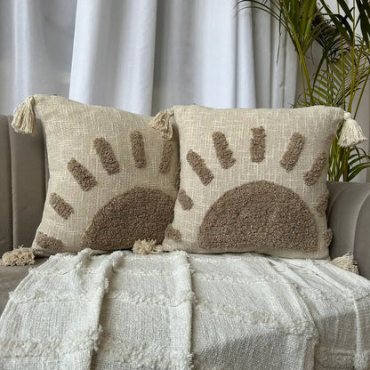 Sunbeam serenity - Tufted Premium Cushion Cover