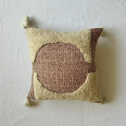 Rustic circle charm - Tufted Premium Cushion Cover