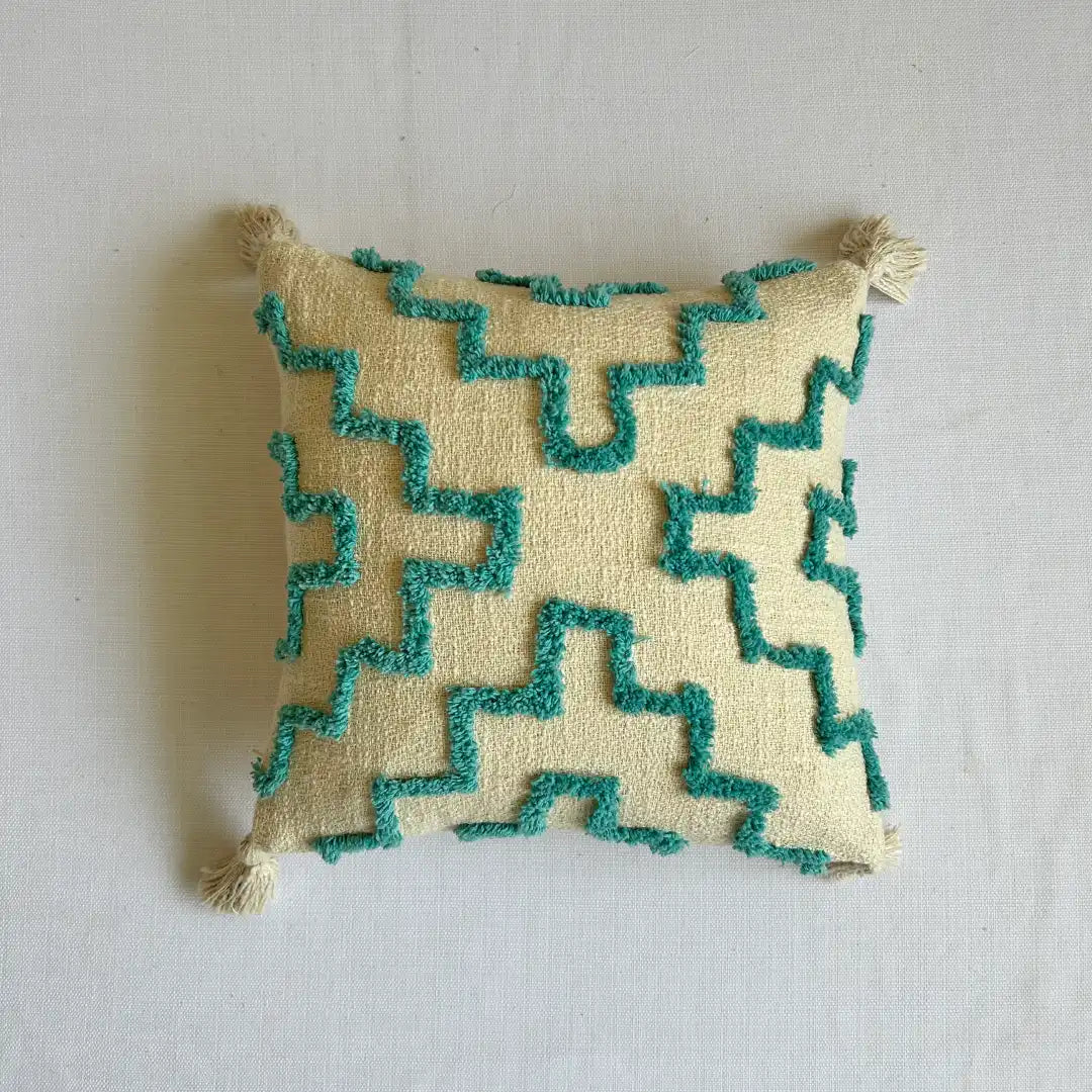 Upgrade Your Space with 16x16 Inch Cotton Tufted Cushion Cover