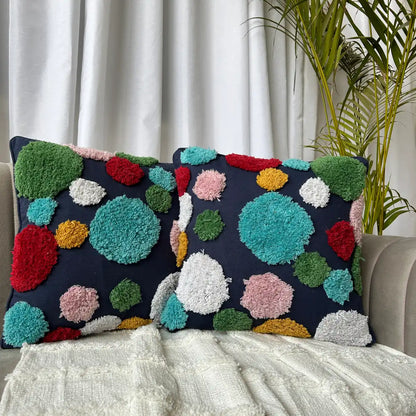 Rainbow Dot Medley - Premium Cushion Cover