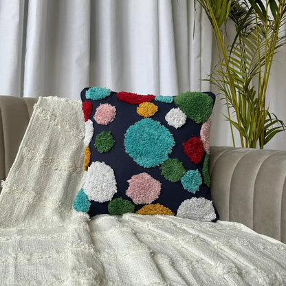 Rainbow Dot Medley - Premium Cushion Cover