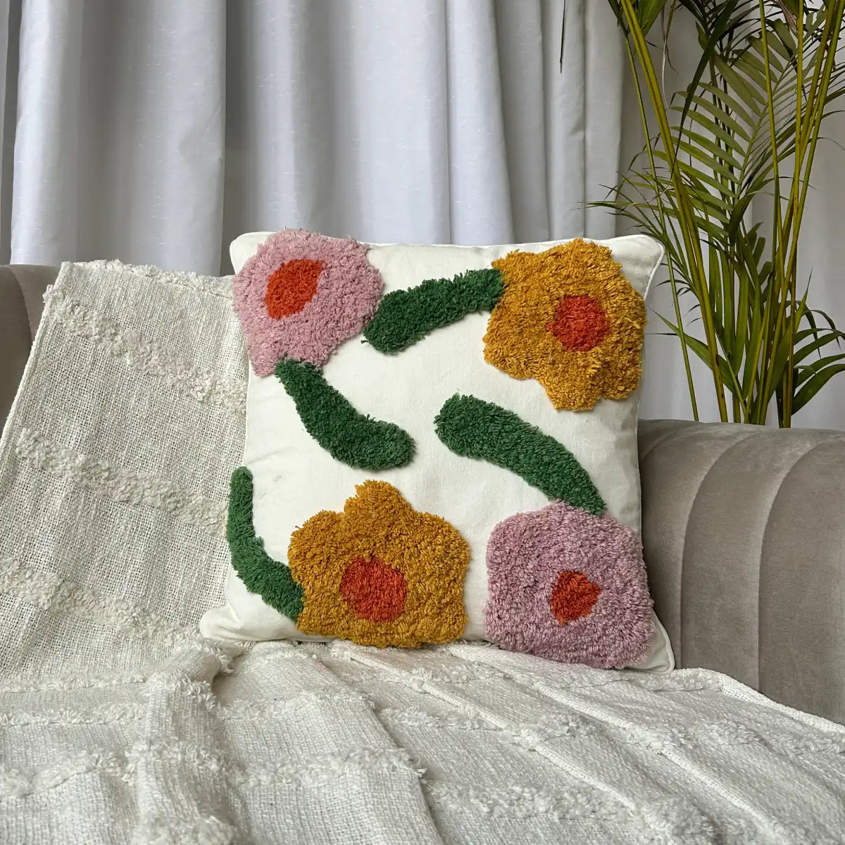 Enhance Your Home Decor with 16x16 Inch Cotton Tufted Cushion Covers