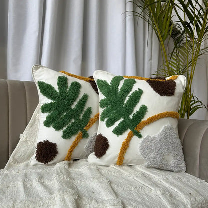 Green petal garden - Premium Cushion Cover