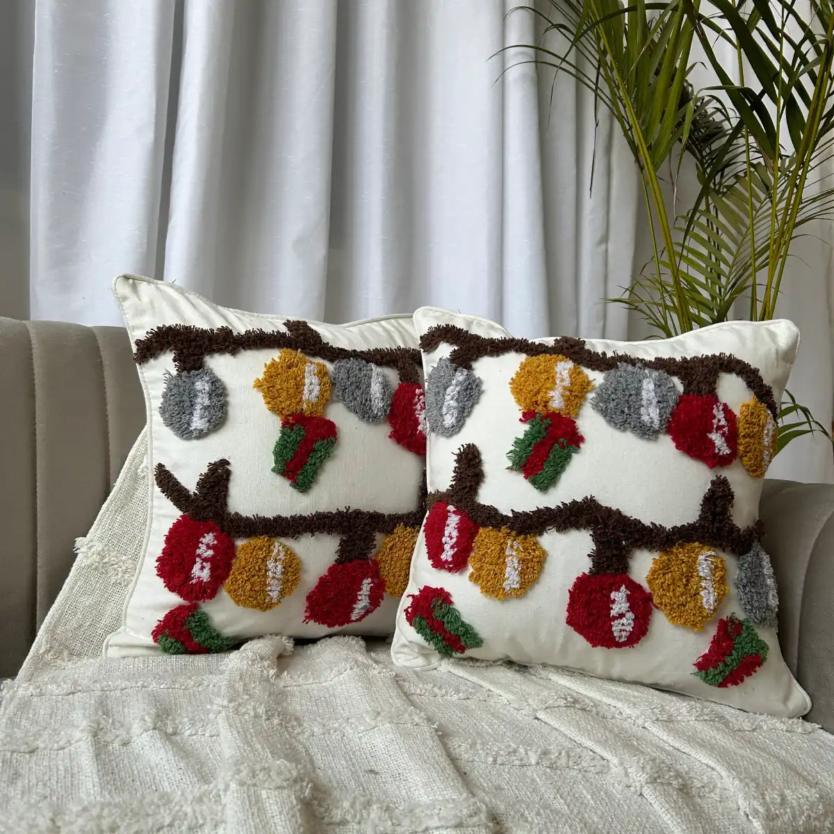 Jingle bells gifts - Tufted Premium Cushion Cover