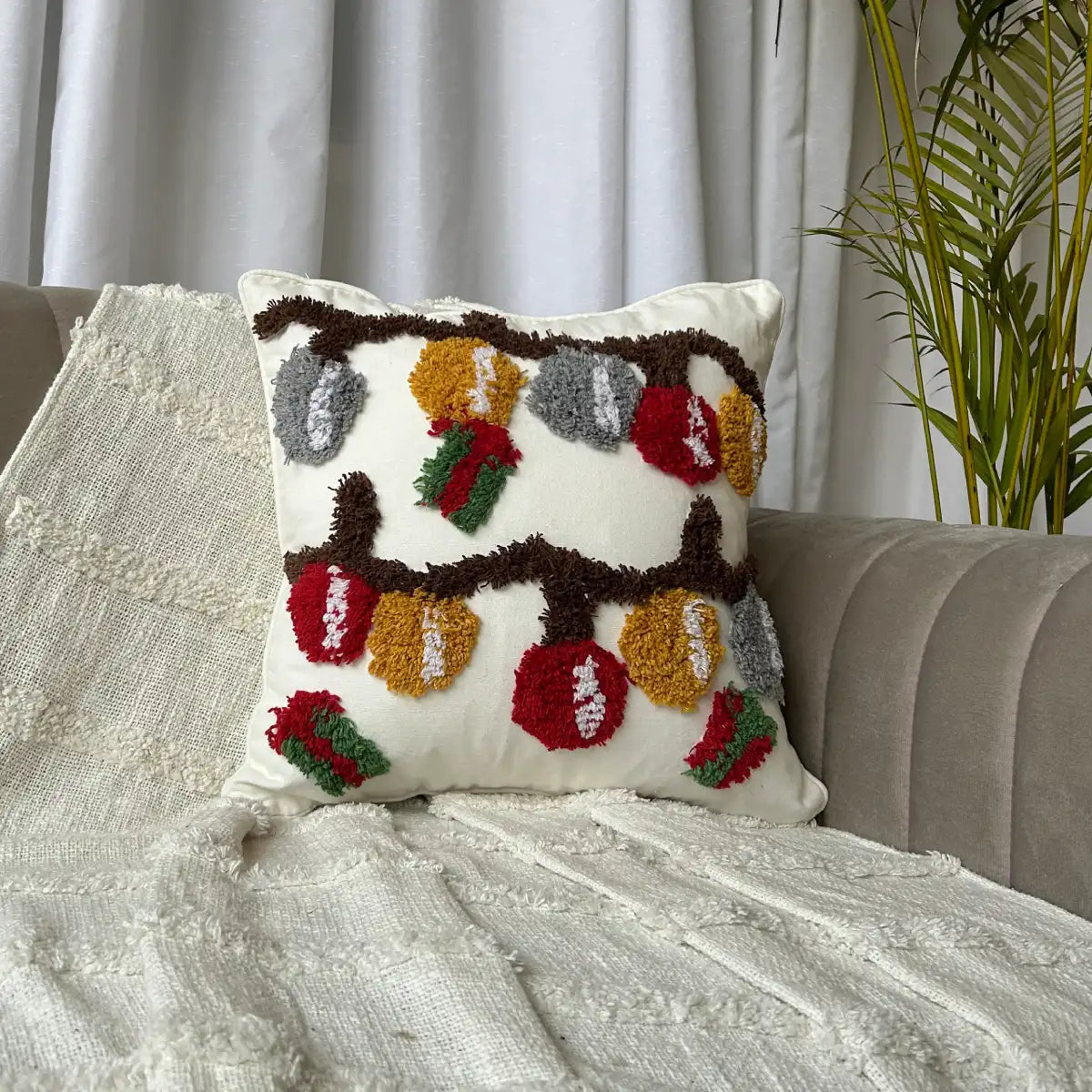 Jingle bells gifts - Tufted Premium Cushion Cover