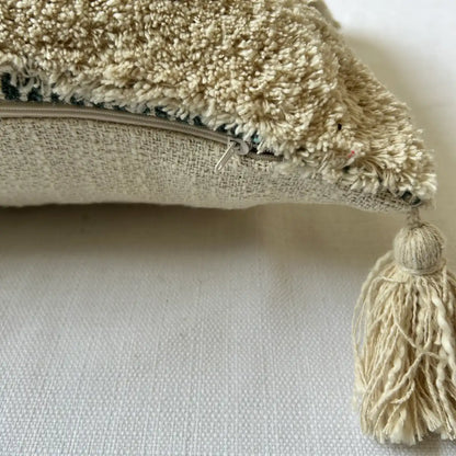 Verdant elegance - Tufted Premium Cushion Cover