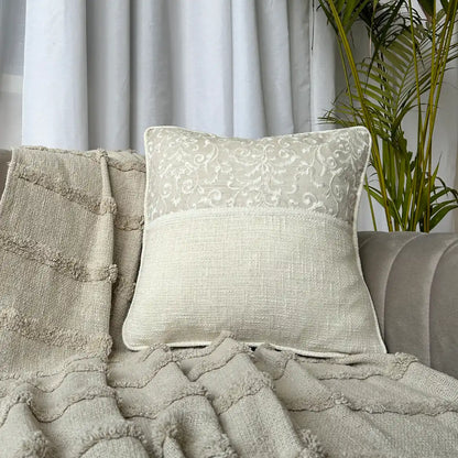 Dual Texture Cream - Premium Cushion Cover