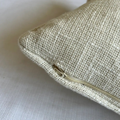 Half & Half Linen Elegance - Premium Cushion cover