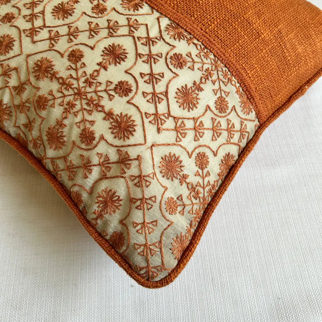 Rust Linen Fusion - Premium Cushion Covers