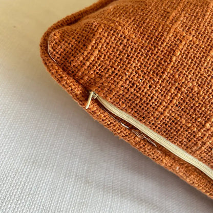 Rust Linen Fusion - Premium Cushion Covers