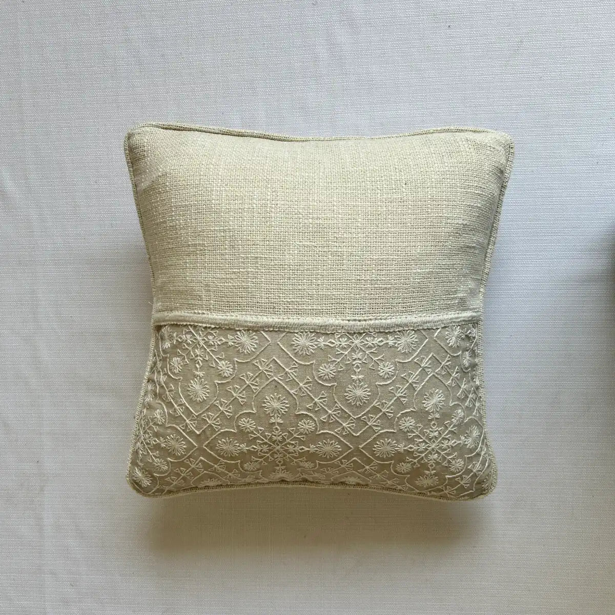 Half & Half Linen Elegance - Premium Cushion cover