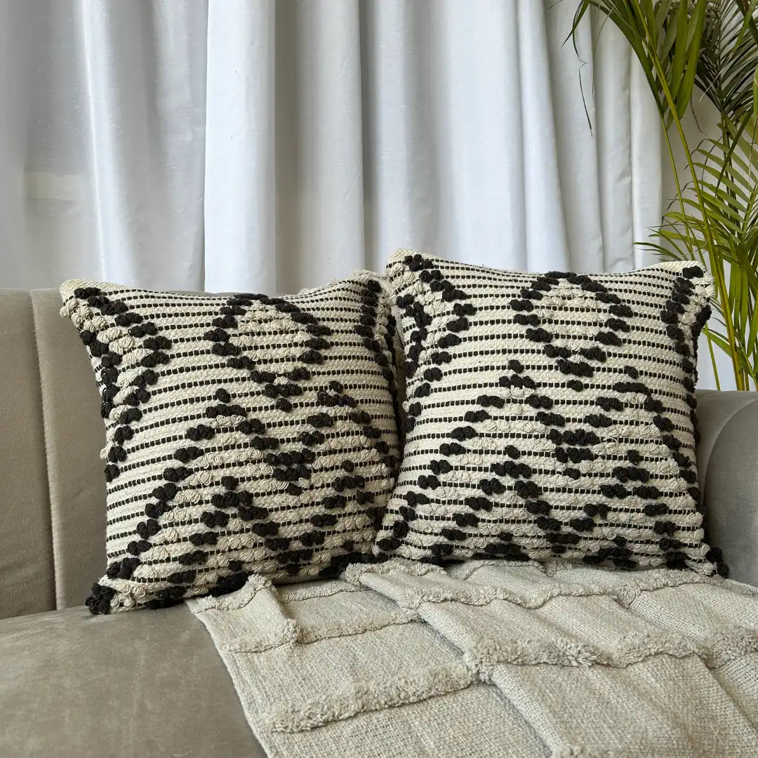 Cocoa Cream knot - Premium Cushion Cover