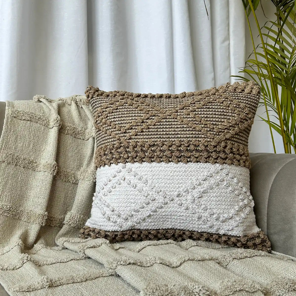 Export House: Elevate Your Space with Soft and Stylish 16x16 Inch Cotton Boho Cushion Covers