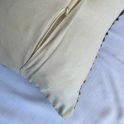 Neutral hues weave - Premium Cushion Cover