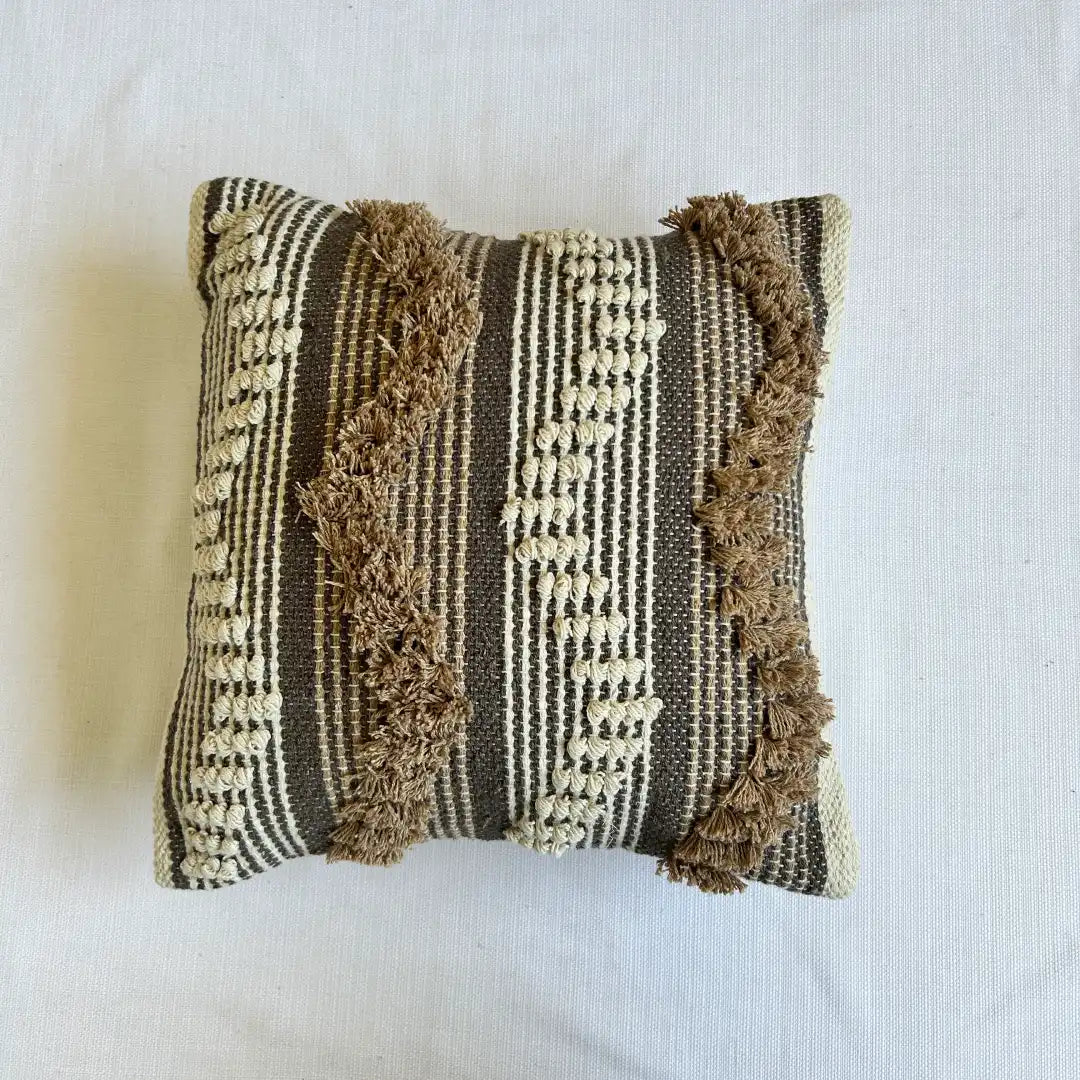 Boho Vibes: 16x16 Inch Cotton Cushion Cover for Stylish Living