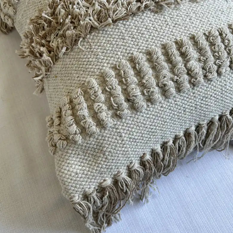 Boho Chic 16x16 Cotton Cushion Cover - Stylish Home Decor for a Cozy Vibe