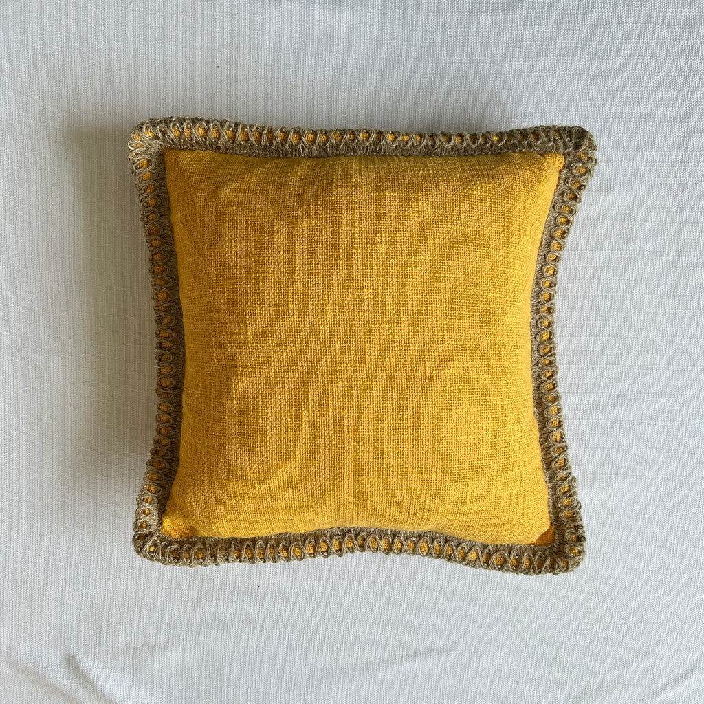 Mustard Elegance Jute Lace