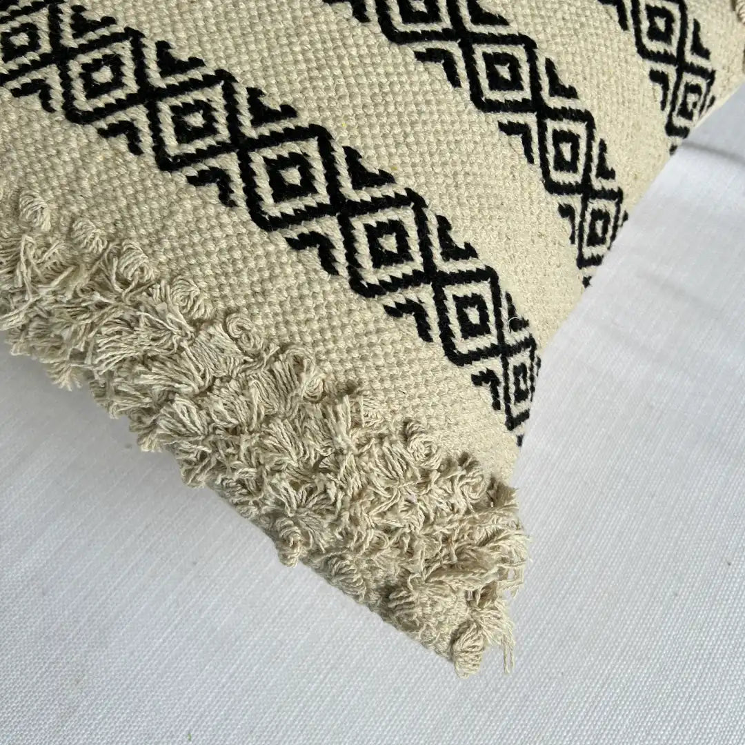 Export House: Elevate Your Décor with Boho Vibes - 16x16 Inch Cotton Cushion Cover