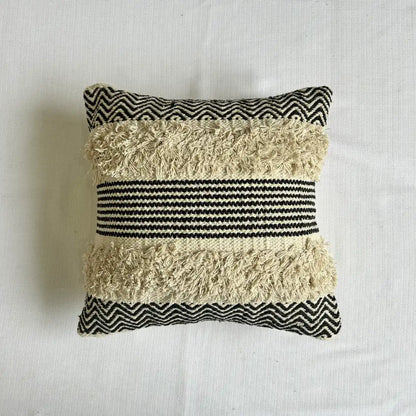 Monochrome weave - Premium Cushion Cover