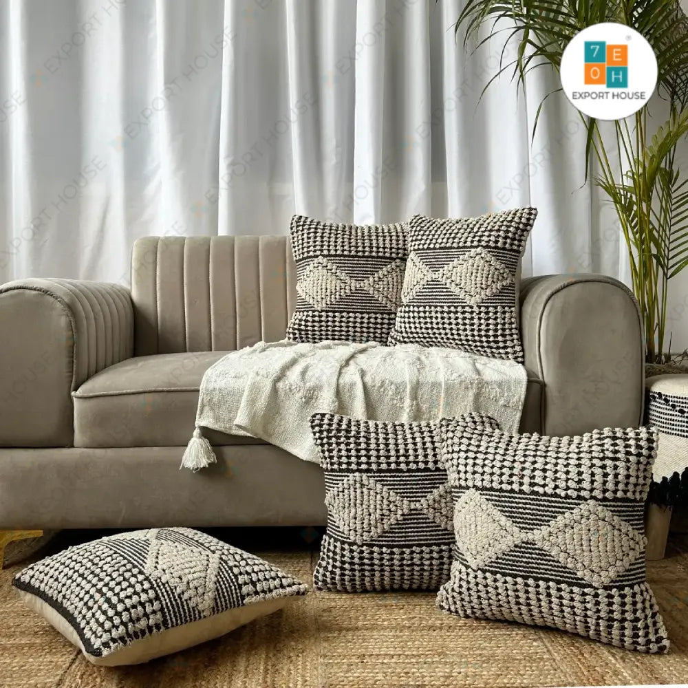 Discover comfort and style with our 16x16 Inch Cotton Cushion Cover, perfect for elevating living spaces. Crafted by Export House , bring sophistication to your décor effortlessly.