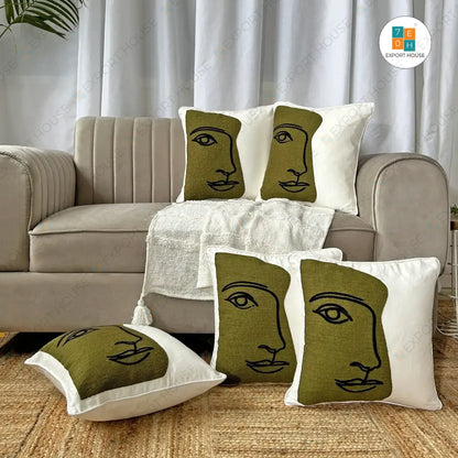 Partial Portrait - Premium cushion covers