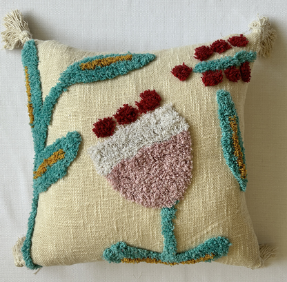 Blossom bliss - Tufted Premium Cushion Cover