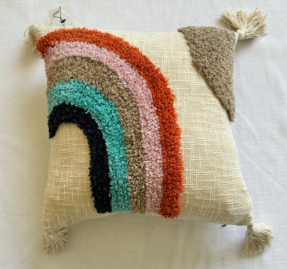 Rainbow Radiance -Tufted Premium Cushion Covers