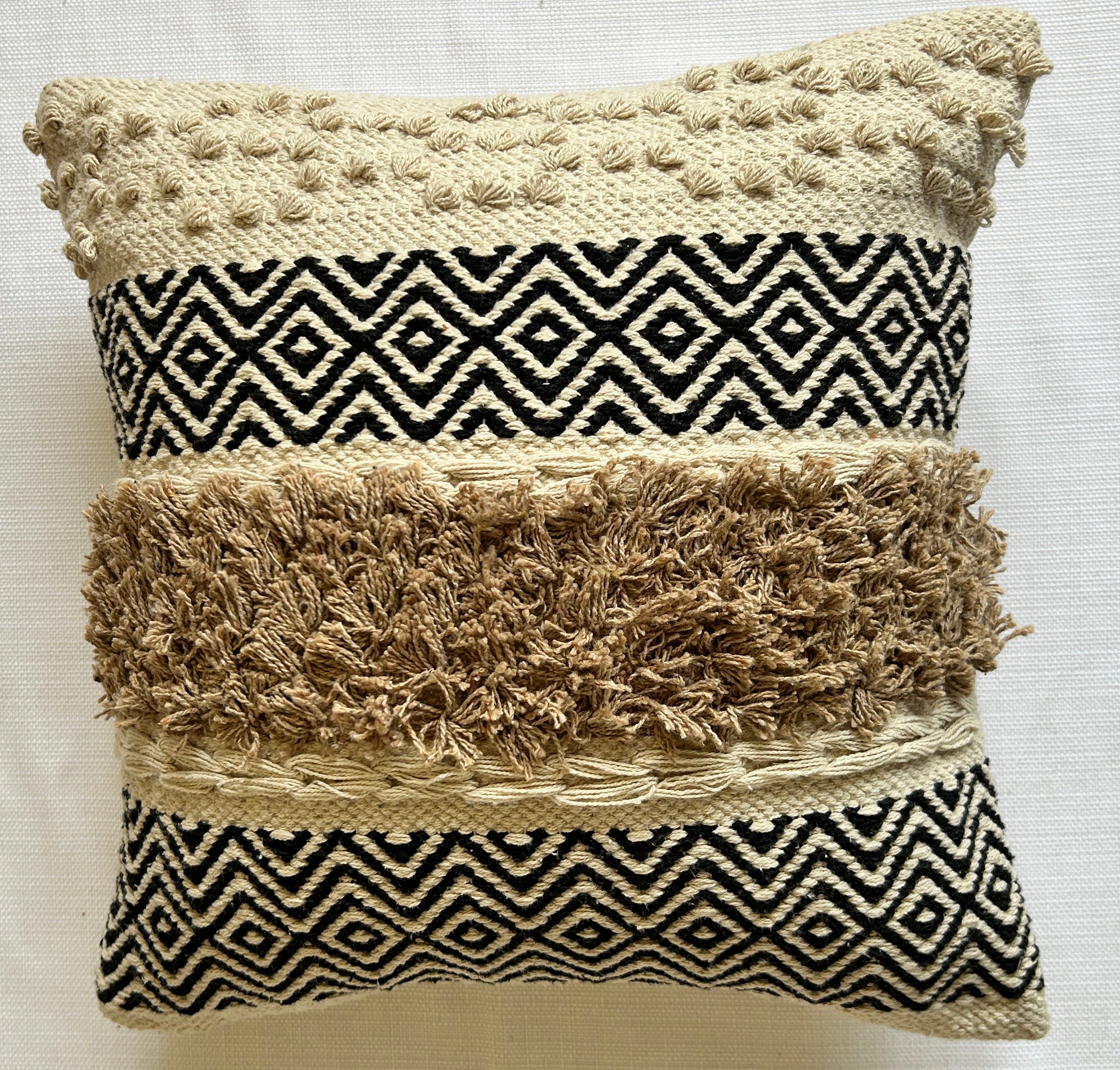 Boho tribal weave - Premium Cushion Cover