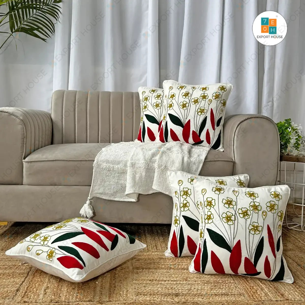 Buy 5 Cushion Covers Online in India | Export House Offers Quality Designs