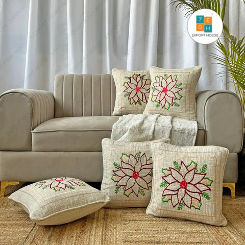 Poinsettia paradise - Premium Cushion covers